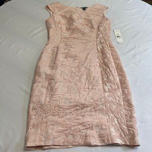 NWT Lauren Ralph Lauren Spring Pink Ruched Floral Sheath Dress Size 6 New